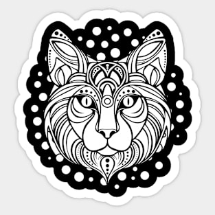 Mandala Feline Fusion Sticker